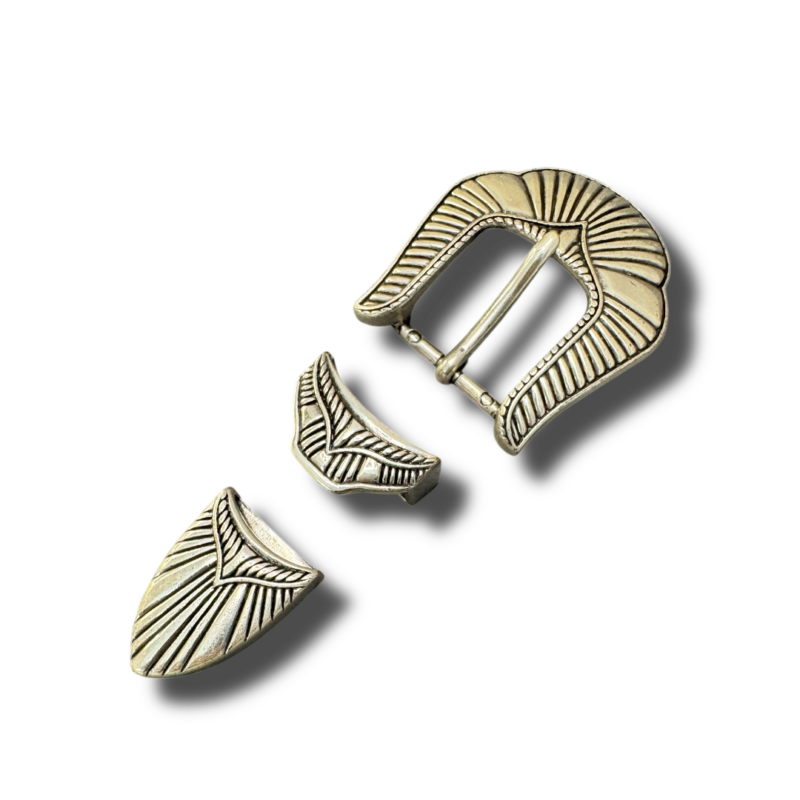 25mm Antique Silver Nova 3 Piece Buckle