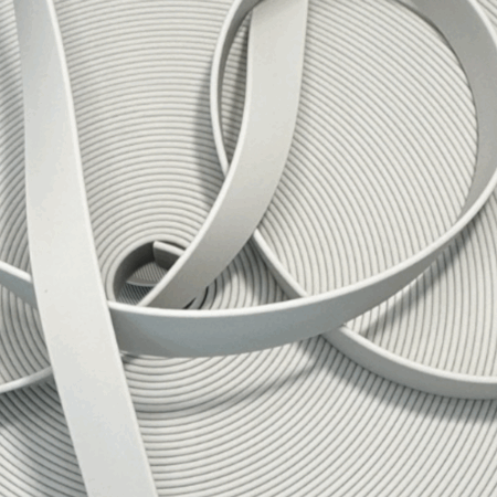 19 x 2.0mm Grey BioThane (SNS6204)